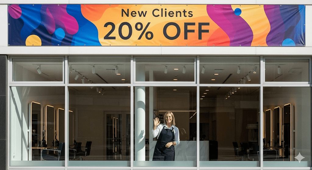 beauty parlour banner design