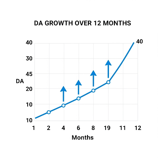 Real-World Example: How Authority Growth Looks Website Authority Checker