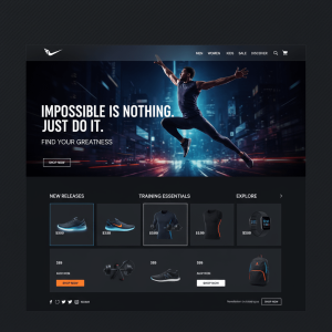 Nike – Emotion-Driven Design Ecommerce Homepage Examples