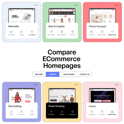 Comparison Table: Ecommerce Homepage Examples Breakdown Comparison Table: Ecommerce Homepage Examples Breakdown